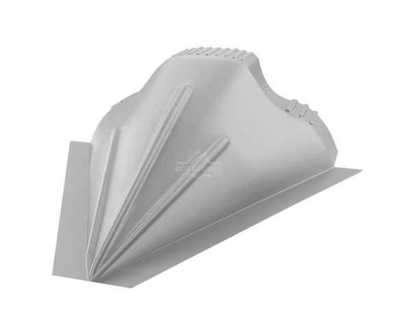 Заглушка конусная для конька ПРЕМИУМ Полиэстер RAL 9006