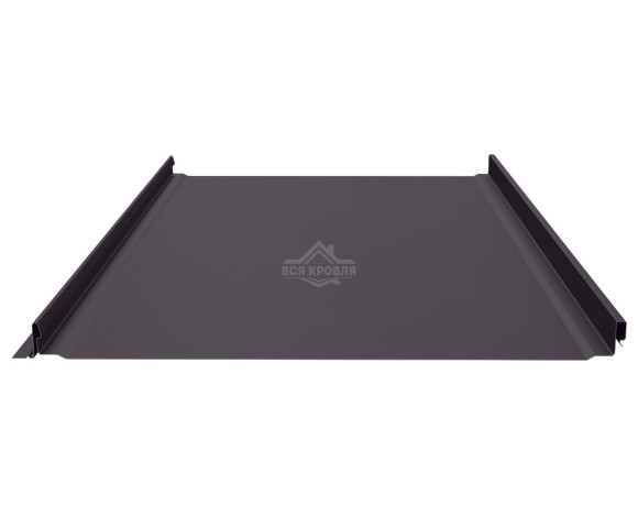 Фальцевая панель (клик-замок) гладкая 0.45 Полиэстер RAL 8019