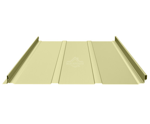 Фальцевая панель (клик-замок) с П-профилем 0.45 Полиэстер RAL 1014