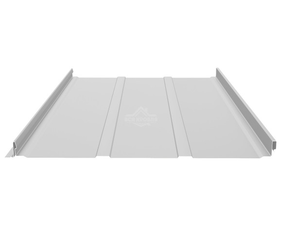 Фальцевая панель (клик-замок) с П-профилем 0.5 Полиэстер RAL 7035