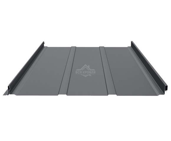 Фальцевая панель (клик-замок) с П-профилем 0.6 Полиэстер RAL 7024