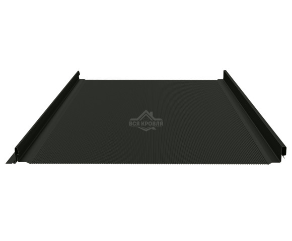 Фальцевая панель (клик-замок) с микрогофрой 0.5 MAT RAL 9005