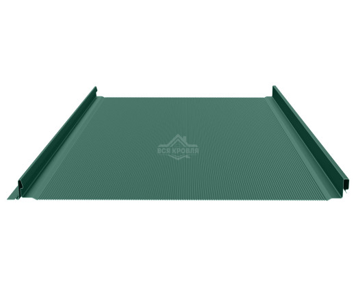 Фальцевая панель (клик-замок) с микрогофрой 0.5 MAT RAL 6005