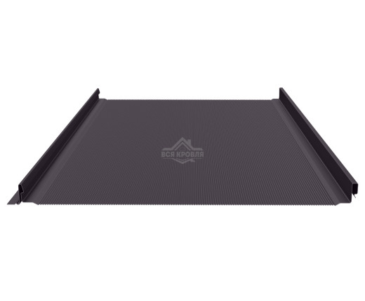 Фальцевая панель (клик-замок) с микрогофрой 0.5 MAT RAL 8019