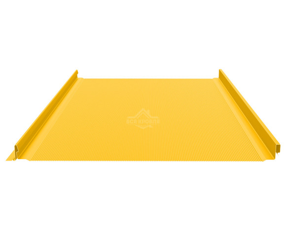 Фальцевая панель (клик-замок) с микрогофрой 0.5 Полиэстер RAL 1018