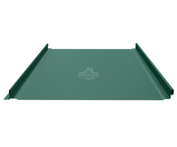 Фальцевая панель (клик-замок) гладкая 0.5 MAT RAL 6005