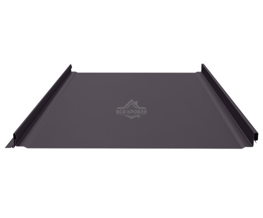 Фальцевая панель (клик-замок) гладкая 0.5 MAT RAL 8019