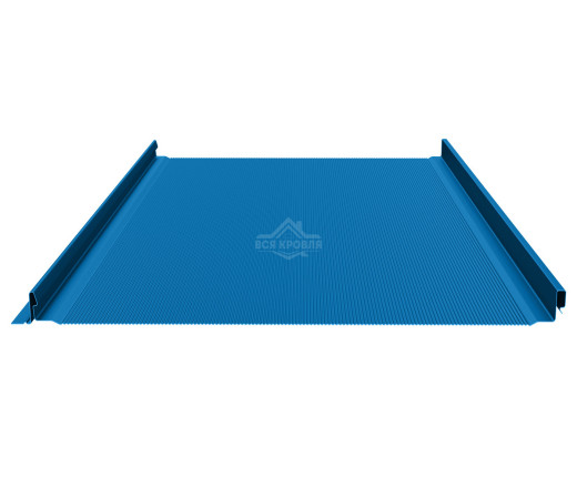 Фальцевая панель (клик-замок) с микрогофрой 0.5 MAT RAL 5005