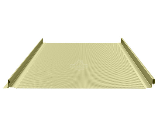 Фальцевая панель (клик-замок) с микрогофрой 0.5 Полиэстер RAL 1014