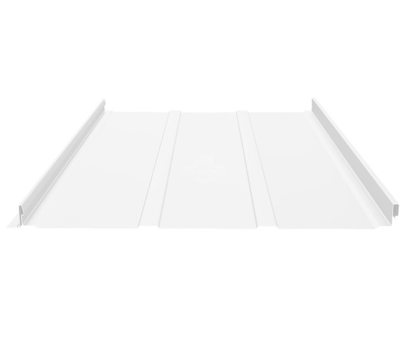 Фальцевая панель (клик-замок) с П-профилем 0.6 Полиэстер RAL 9003