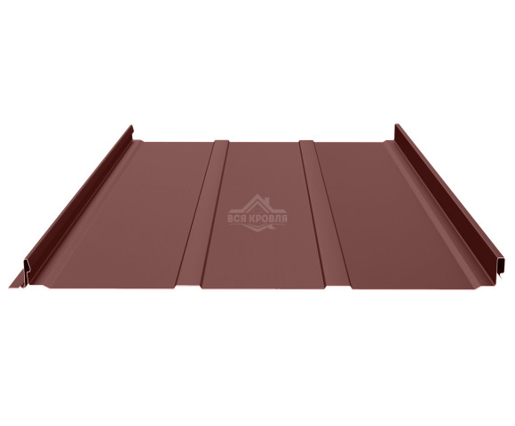 Фальцевая панель (клик-замок) с П-профилем 0.45 Texture RAL 8017