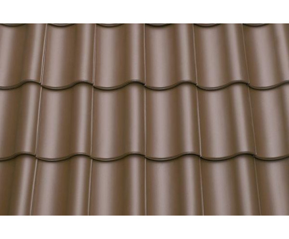 Керамическая черепица ABC TG 10 орехово-коричневый
