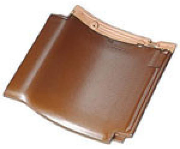 Керамическая черепица Марусо Самурай TS-Roof коричневый глянец