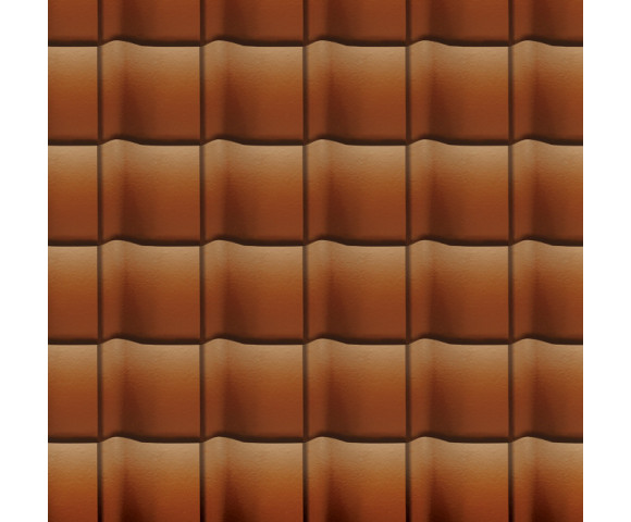 Керамическая черепица Марусо Самурай TS-Roof коричневый глянец