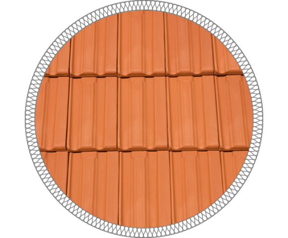 Керамическая черепица Mladost Tradicional Lux красный