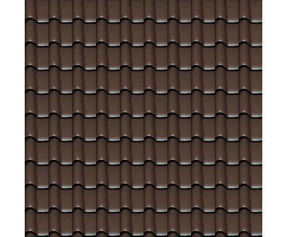Керамическая черепица Марусо Калифорния Newcera ECO матовый коричневый