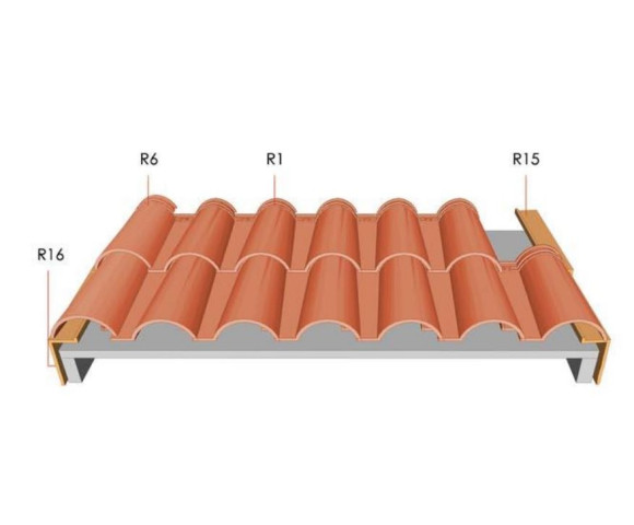 Боковая черепица правая R15 Rongguan Roman