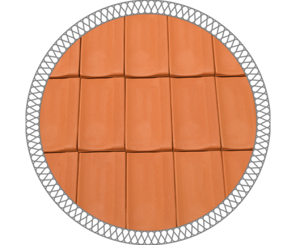 Керамическая черепица Mladost Континентал ЛЮКС Красный