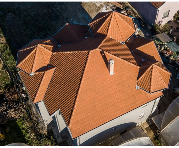 Керамическая черепица Mladost Континентал ЛЮКС Красный