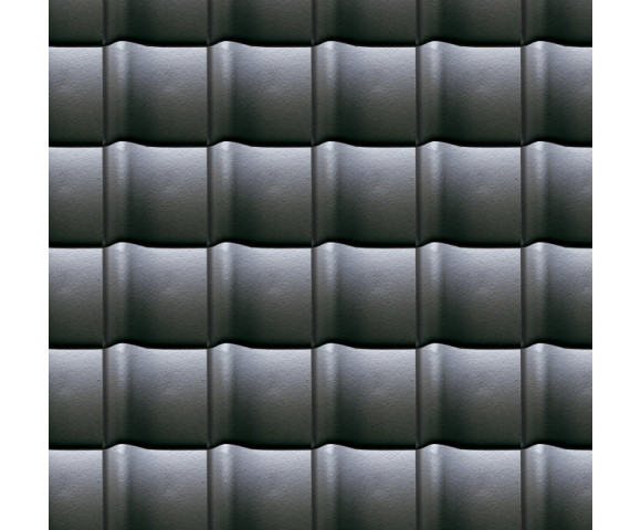 Керамическая черепица Марусо Самурай TS-Roof серебристо-черный