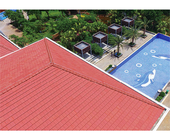 Керамическая черепица Rongguan Flat медный