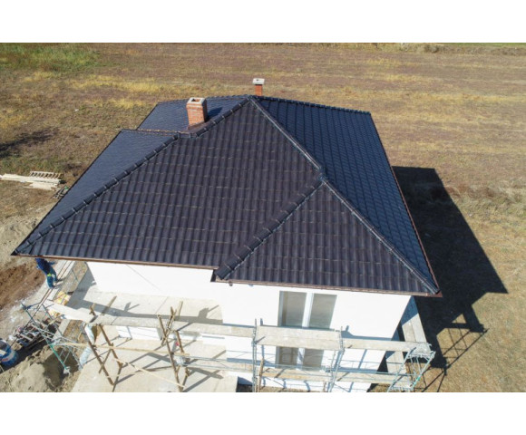 Керамическая черепица Mladost Континентал ЛЮКС черный