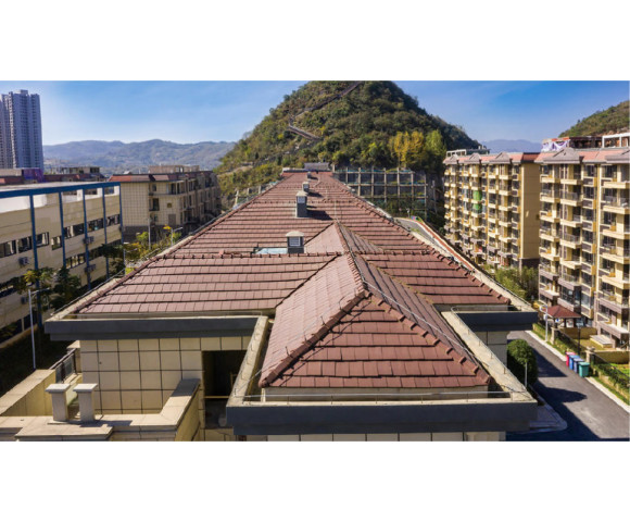 Керамическая черепица Rongguan Flat глубокий коричневый