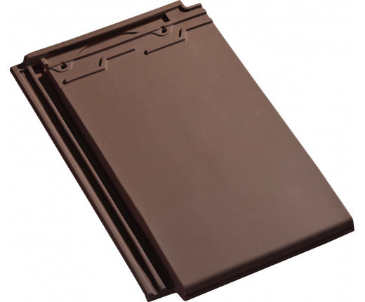 Керамическая черепица Rongguan Flat светлый кофейный