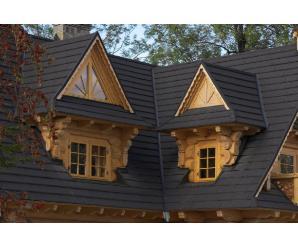 Композитная черепица Gerard Shake Deep Black