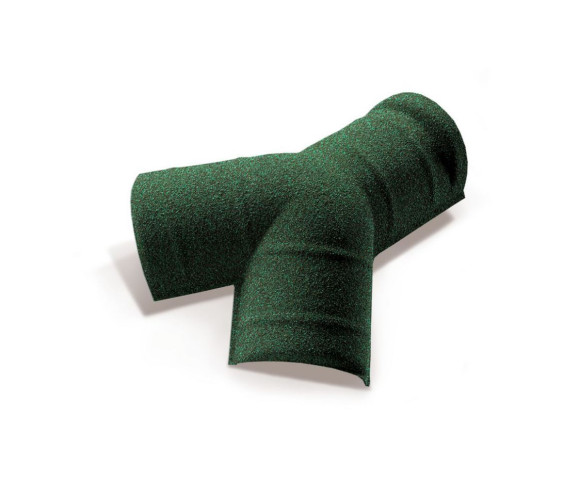 Y - элемент полукруглого конька 30-45 градусов черепицы Metrotile