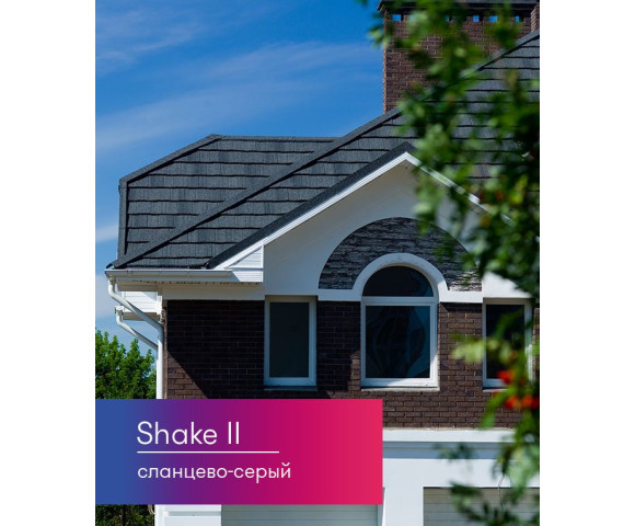 Композитная черепица Metrotile MetroShake II Сланцево-серый