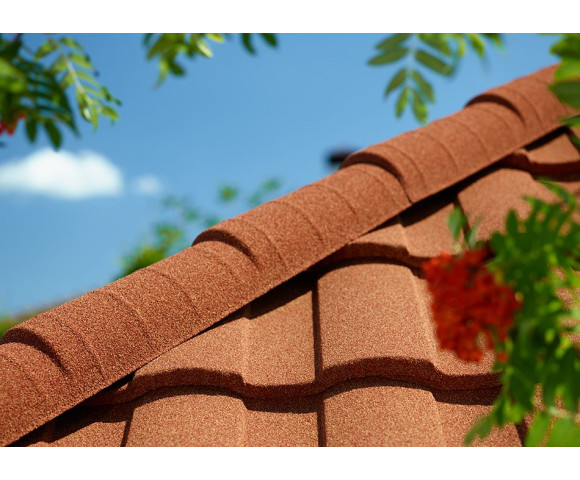 Композитная черепица Metrotile MetroRoman Терракотовый