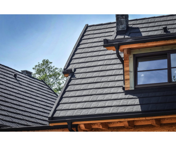 Композитная черепица Gerard Slate Dark silver