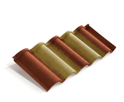 Композитная черепица Metrotile Романа Терракотово-желтый