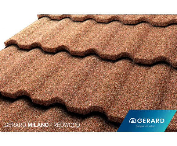 Композитная черепица Gerard Milano Redwood