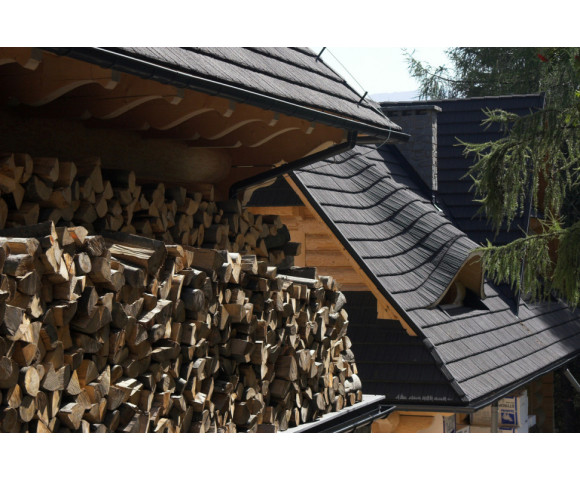 Композитная черепица Gerard Shake Dark Silver