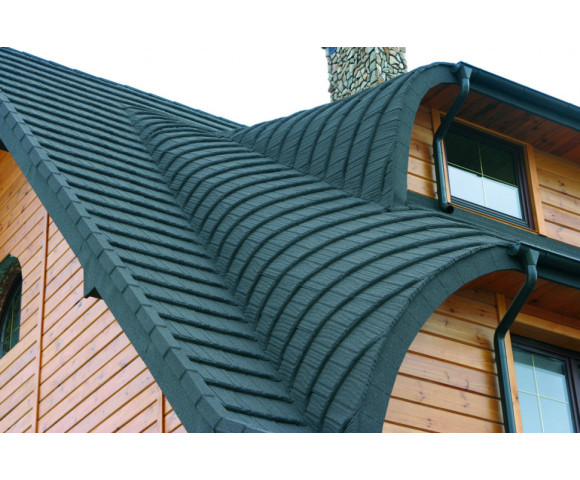 Композитная черепица Gerard Shake Charcoal