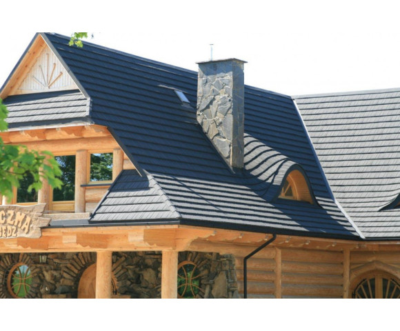 Композитная черепица Gerard Shake Charcoal