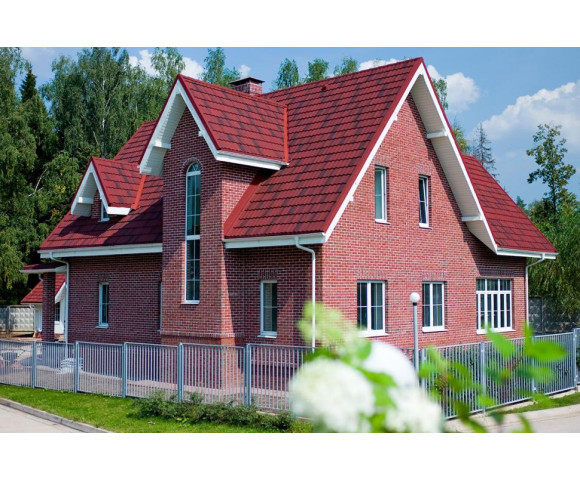 Композитная черепица Metrotile MetroBond Красно-черный