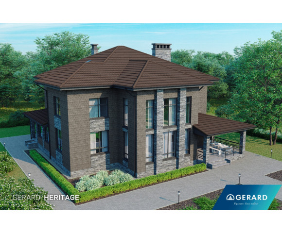 Композитная черепица Gerard Heritage Chestnut