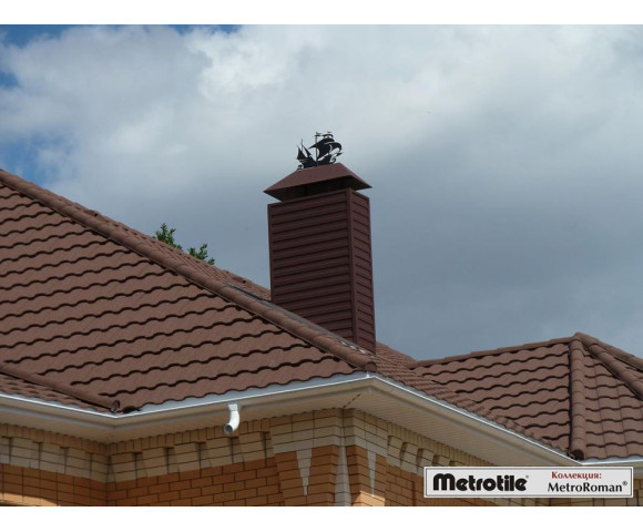 Композитная черепица Metrotile MetroRoman Кофе