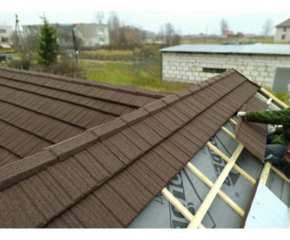 Композитная черепица Gerard Shake Chestnut