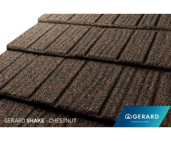Композитная черепица Gerard Shake Chestnut