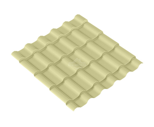 Лист волновой BARSA 0.45 Полиэстер RAL 1014