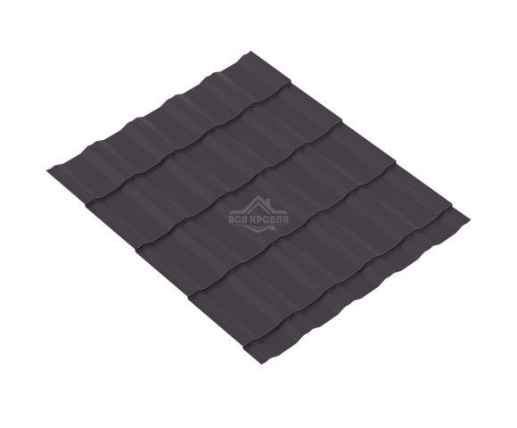 Лист волновой KRONA 0.45 Полиэстер RAL 8019