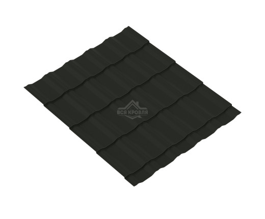 Лист волновой KRONA 0.45 Texture RAL 9005