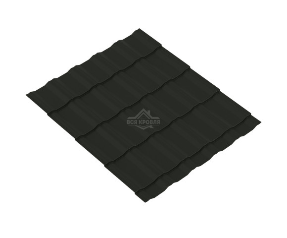 Лист волновой KRONA 0.45 Texture RAL 9005