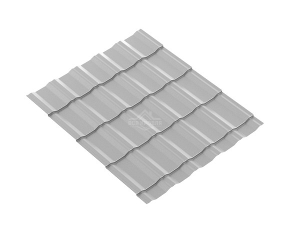 Лист волновой Супер KRONA 0.45 Полиэстер RAL 9006