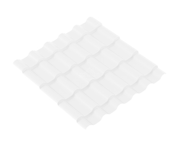 Лист волновой BARSA 0.45 Полиэстер RAL 9003