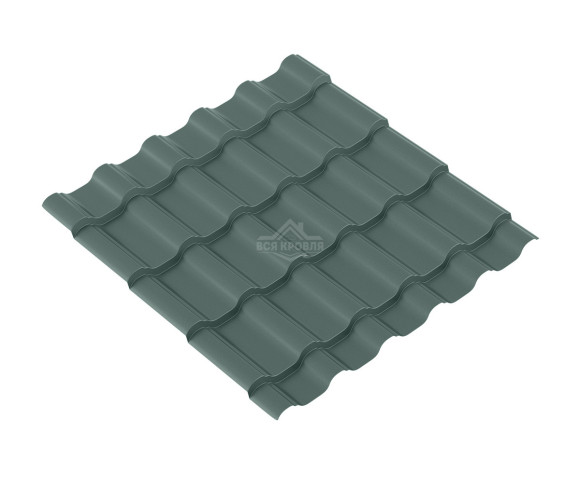 Металлочерепица BARSA 0.5 Полиэстер RAL 7005